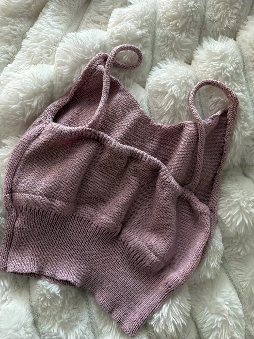 Impressions Lilac Knit Tank Top - Picture 2 of 3